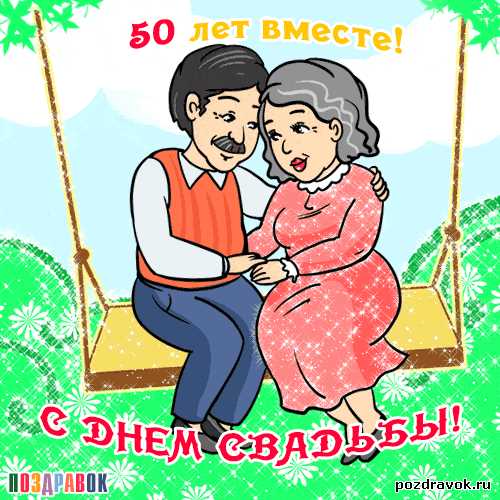 Голосовые поздравления на юбилей свадьбы: Золотая свадьба (50 лет)